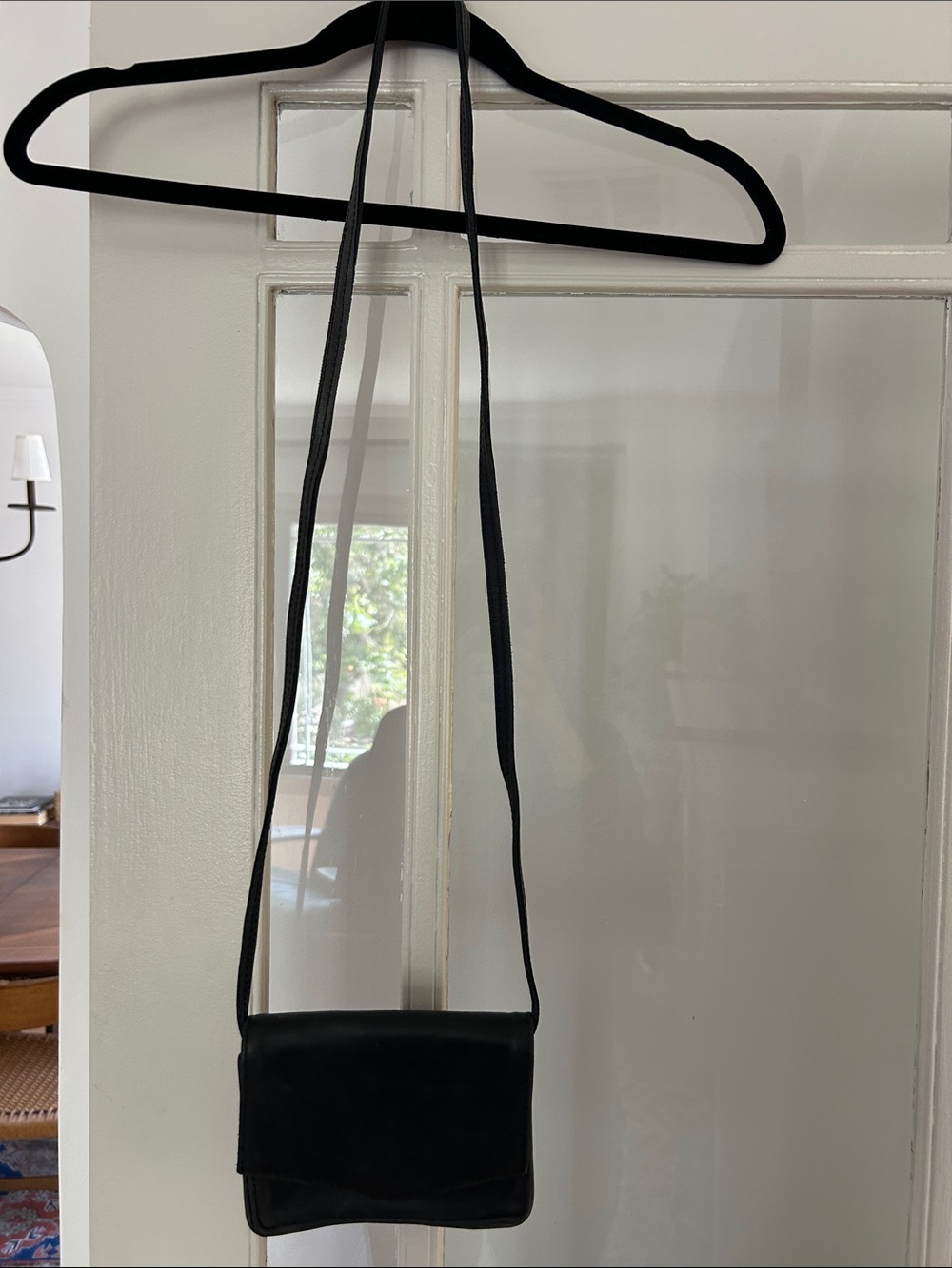 Small Black Crossbody Leather Bag